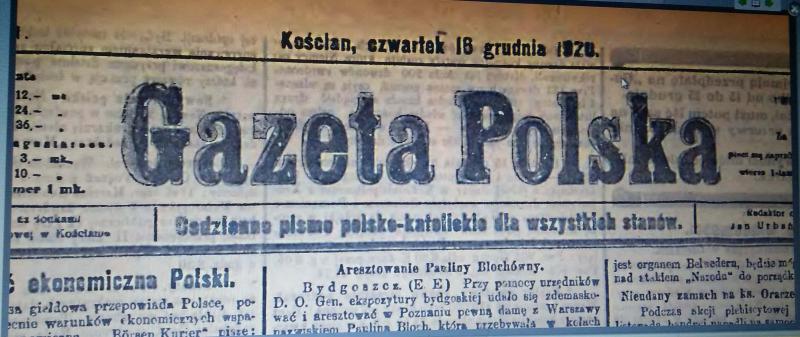 gazeta polska 1920